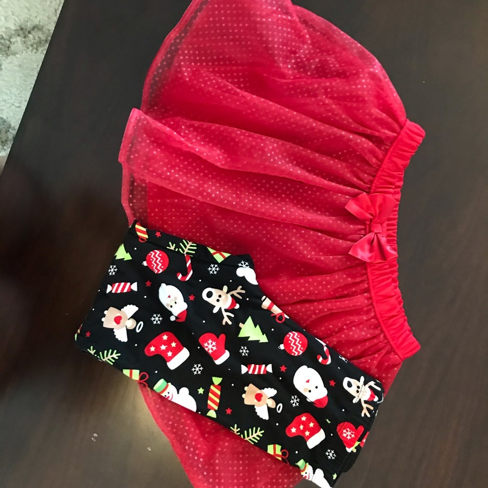Christmas leggings & TuTu
